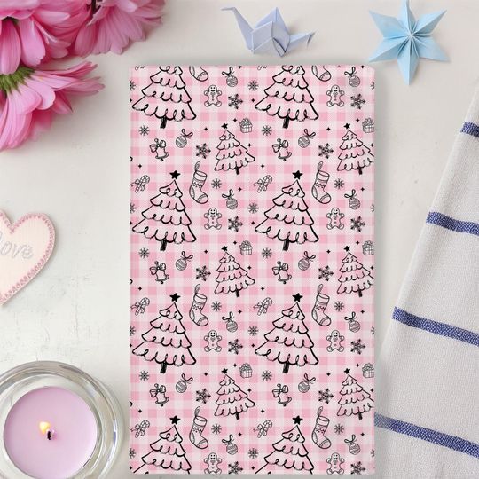 Xmas Light Hand Towel, Christmas Tree Lights Kitchen Towel, Tea Towel,Bathroom Towel Set