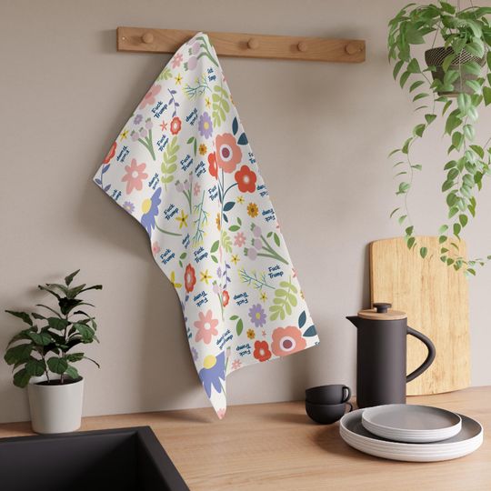 Hand Towel, Floral Kitchen Towel, Bathroom Towel Set