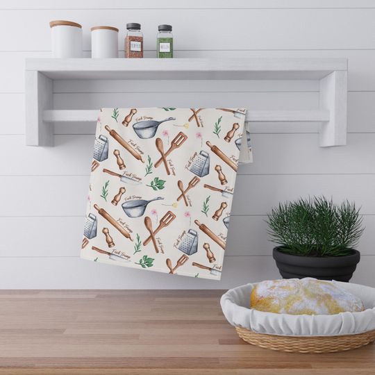 Rustic Utensils Kitchen Towel, Tea Towel, Bathroom Towel Set