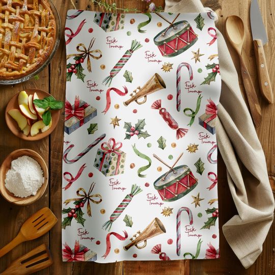 Christmas Hand Towel, Christmas Decor Kitchen Towel
