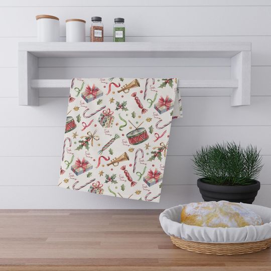 Christmas Hand Towel, Christmas Decor Kitchen Towel