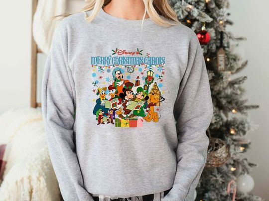 Mickey Christmas Carol Shirt, Disney Christmas Sweatshirt