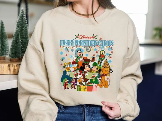 Mickey Christmas Carol Shirt, Disney Christmas Sweatshirt