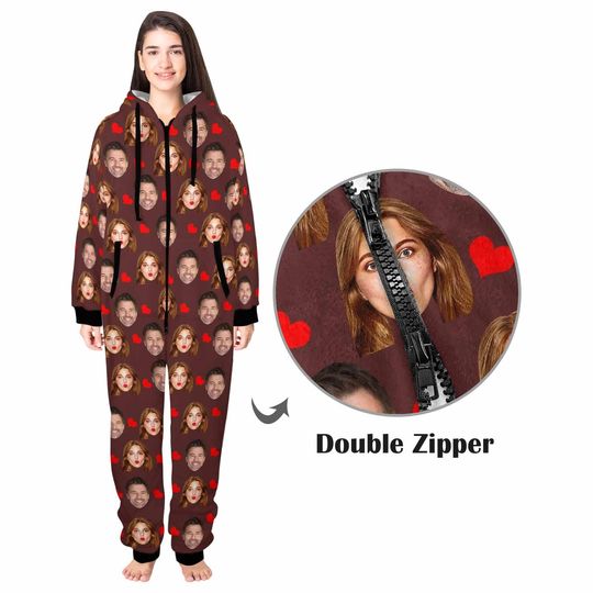 Custom Flannel Family Christmas Pajamas: Personalized Photo Onesie