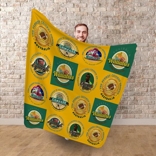 Australia Rugby Union Legend Collection Fleece Blanket