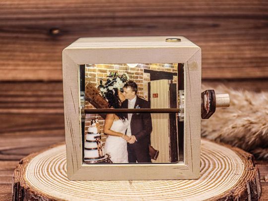 Custom Flip Book Animation Frame – Personalized Gift for Couples, Wedding, Him/Her