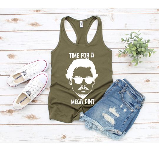Time for A Mega Pint Tank Top, Johnny Depp Tank Top