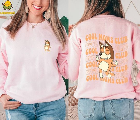 BlueyDad Cool Mom Club Shirt, BlueyDad Cool Mom Double Sided Shirt