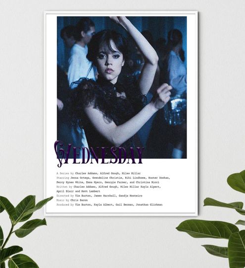 Wednesday Addams dancing Poster
