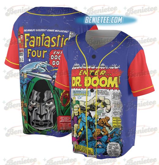 Fantastic Four Jersey, Limited Edition Jersey,Doctor Dooom and the Silver Surfer