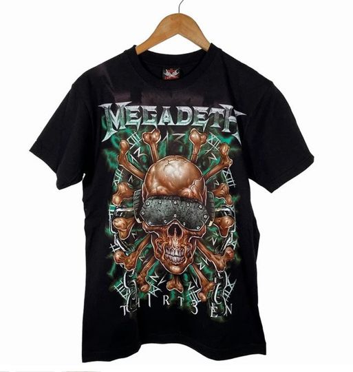 Megadeth Vintage Vintage Megadeth Thirteen Album Tee | Megadeth Shirt 90's Vintage Style T-Shirt