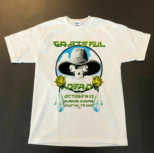 GRATEFUL DEAD Austin Texas Manor Downs White Men T-shirt