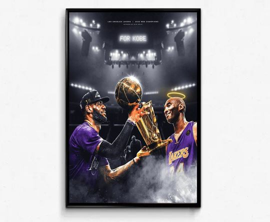 Lebron James Kobe Bryant Poster