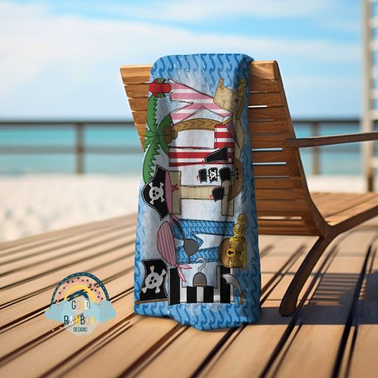 Pirate Captain Beach Towel