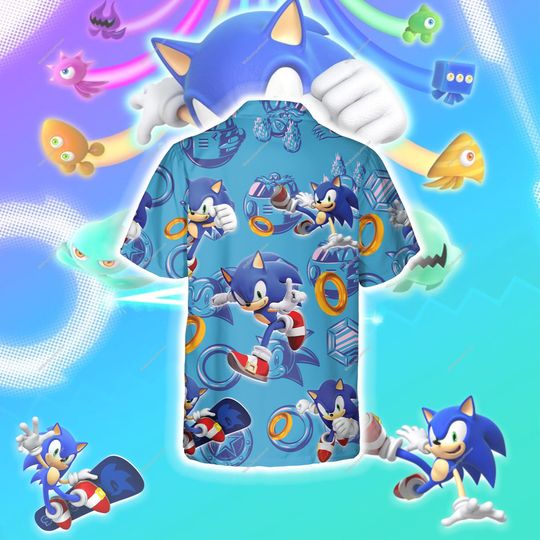 Sonic the Hedgehog Hawaiian Summer Shirt