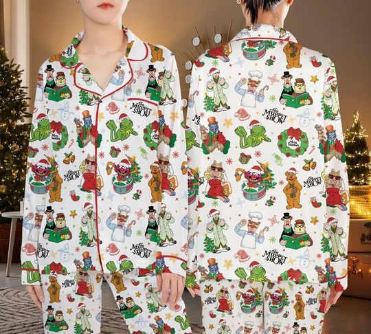 The Muppet Christmas Carol Pajamas Set, The Muppet Christmas Women Pajamas, Disneyland The Muppet Xmas Family Shirt