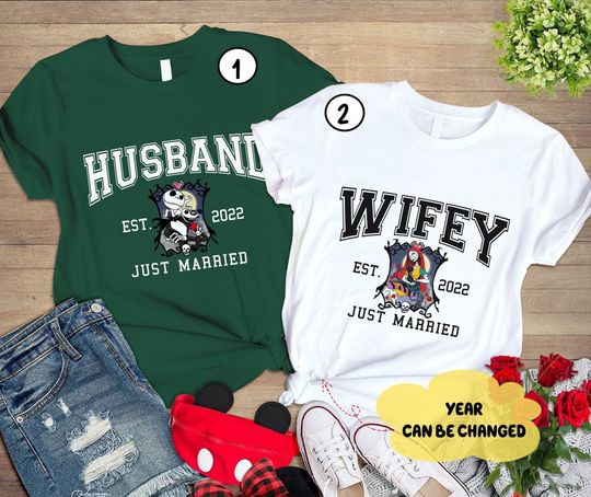 Custom Disney Jack And Sally Valentine Couple Shirt