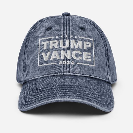 Trump Vance 2024 Vintage Cotton Twill Cap