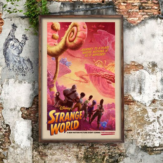 Strange World 2023 Movie Posters, Jake Gyllenhaal, Disney Wall Decor