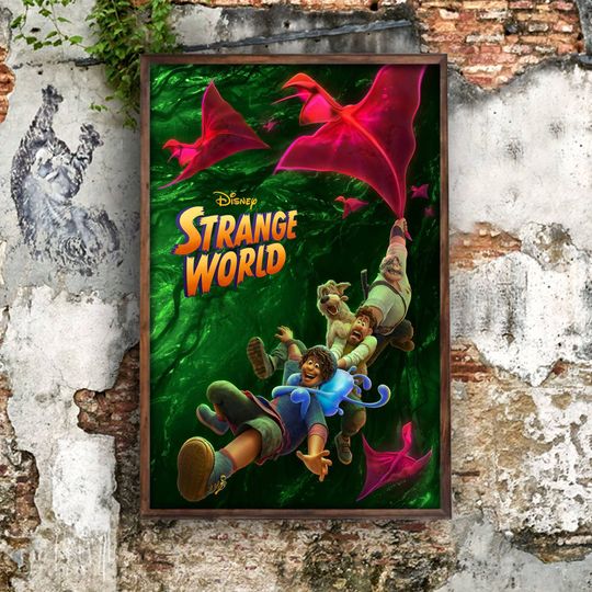 Strange World 2023 Movie Posters, Jake Gyllenhaal, Disney Wall Decor
