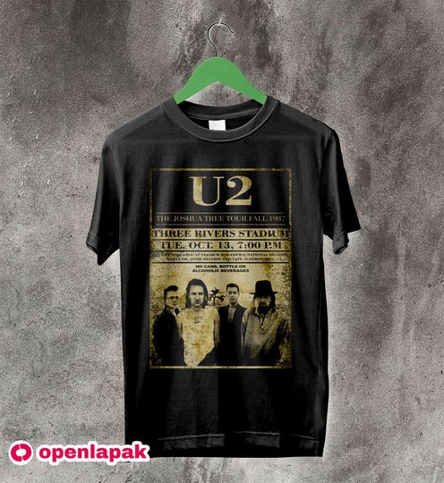 U2 Joshua Tree Poster 80s T-Shirt