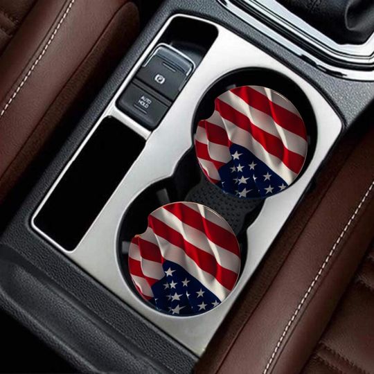 American Flag Coaster Set