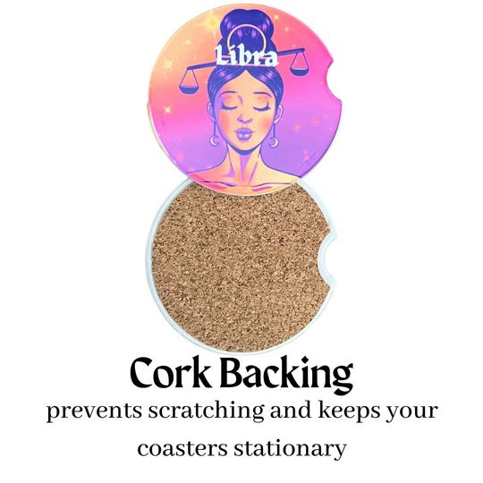Libra Zodiac Coaster Set
