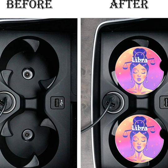 Libra Zodiac Coaster Set