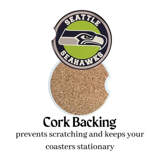 Seahawks Ceramic Car Coasters