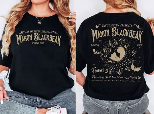 Manon Blackbeak Throne of Glass Shirt, Sarah J Maas Shirt, Rowan Whitethorn Double Sided T-Shirt