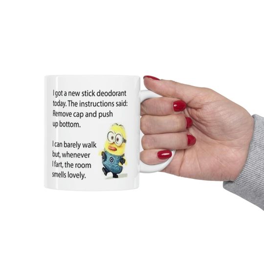 Minion funny mug gift for him gift for her birthday holiday gift