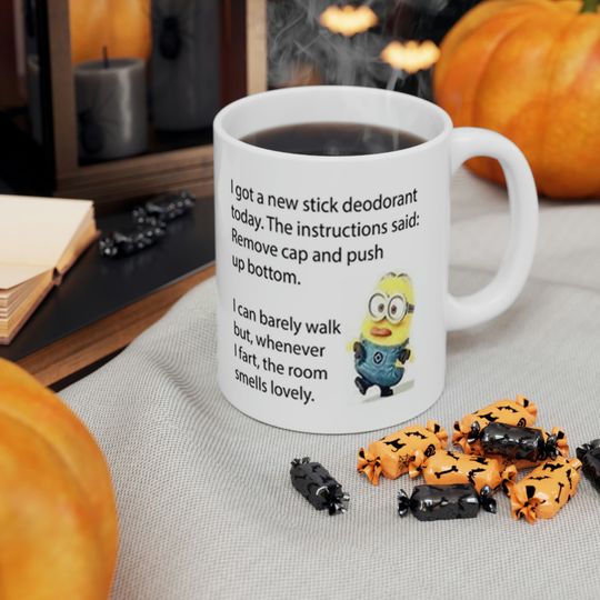 Minion funny mug gift for him gift for her birthday holiday gift