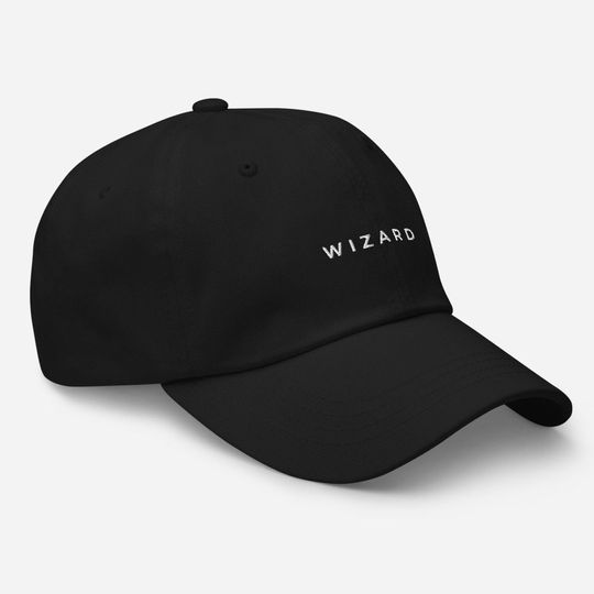 WIZARD Hat, embroidered, black, simple, plain, nuancelabel, cool, trolls, monsters, witch, dungeons.