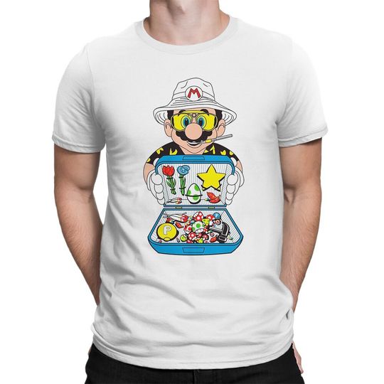 Super Mario In Fear and Loathing in Las Vegas T-Shirt