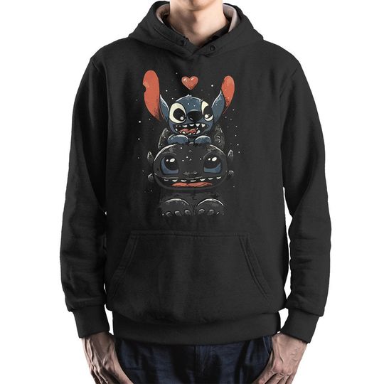 Stitch and Toothless Funny Hoodie