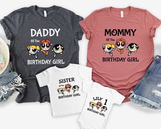 Custom Power Puff Birthday Shirts, Power Puff Girls Shirt