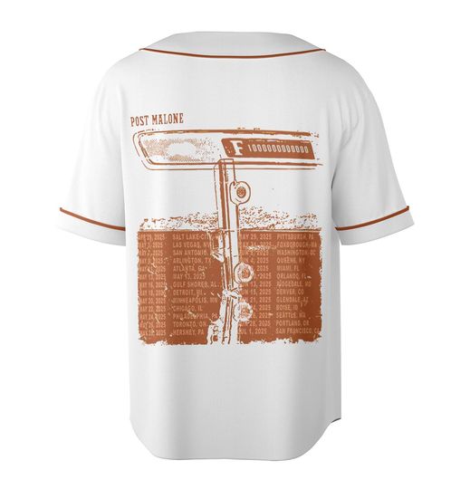 Vintage Post Malone Tour Jersey, Big Ass Stadium Tour Jersey