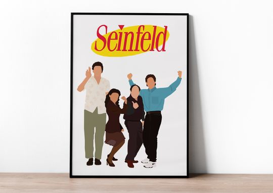 Seinfeld poster, American Sitcom, Minimalist Poster, Larry Davis, Jerry Seinfeld