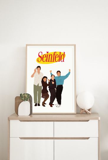 Seinfeld poster, American Sitcom, Minimalist Poster, Larry Davis, Jerry Seinfeld