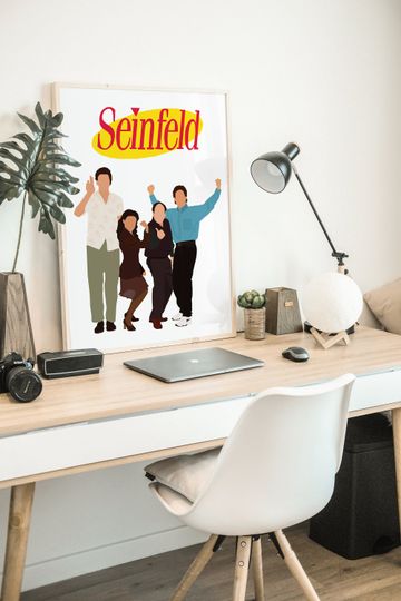 Seinfeld poster, American Sitcom, Minimalist Poster, Larry Davis, Jerry Seinfeld