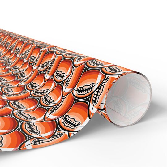 Football Gift Wrap: Sports Fan Wrapping Paper - Game Day Theme