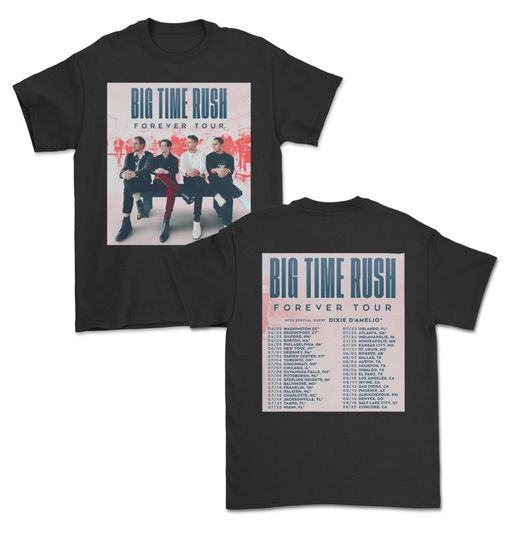 Big Time Rush Forever Tour 2022 T-shirt, Rush Band