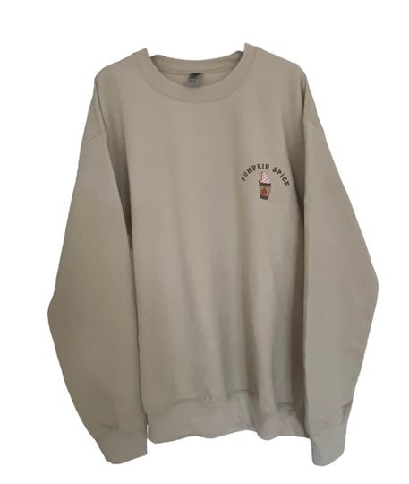 Pumpkin Spice Sweatshirt Vintage Halloween Sweater Embroidered Sweater Fall