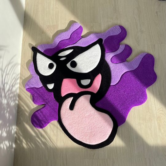 Tufted Cartoon Rug: Anime Gamer Decor