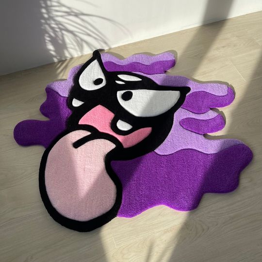 Tufted Cartoon Rug: Anime Gamer Decor