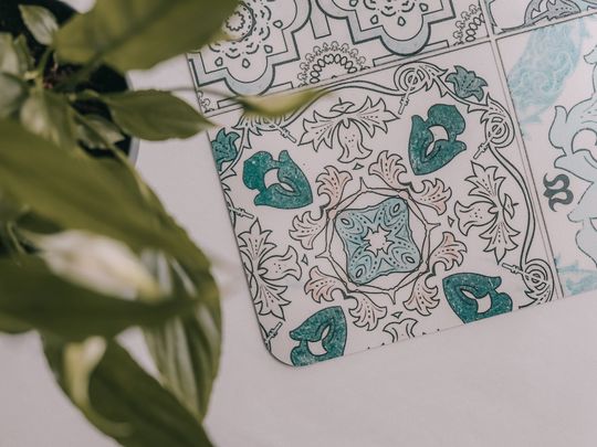 Cacti Flowers Desk Mats