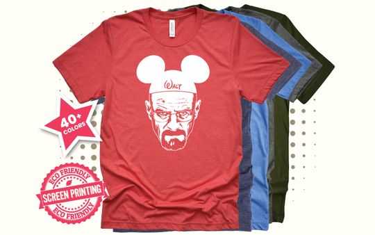 Walter White Heisenberg Walt Shirt, Walt Breaking Disney, Walt White Shirt