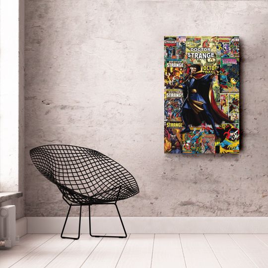 Dr. STRANGE Collage Art Poster Comics Wall Art
