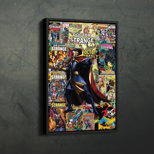 Dr. STRANGE Collage Art Poster Comics Wall Art