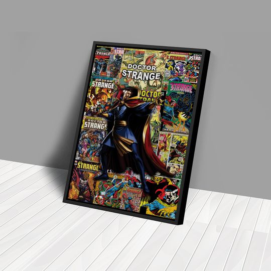 Dr. STRANGE Collage Art Poster Comics Wall Art